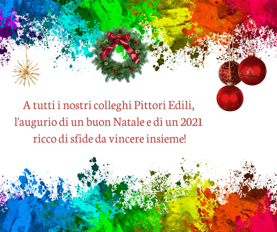 Pittori Edili – Il Direttivo ti augura buon Natale e felice anno nuovo!