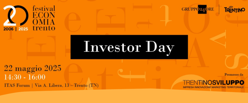 Investor Day 6° edizione: il 22 maggio il matching con gli investitori