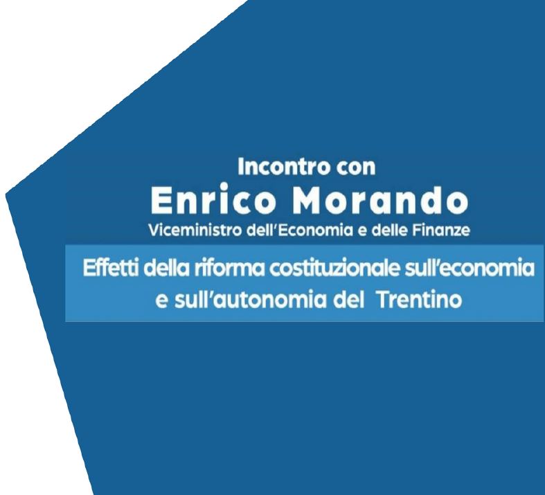 Il Presidente De Laurentis interverrà all’incontro con il Viceministro Morando