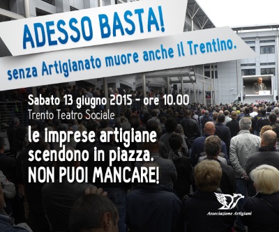 Le imprese artigiane scendono in piazza. NON PUOI MANCARE!