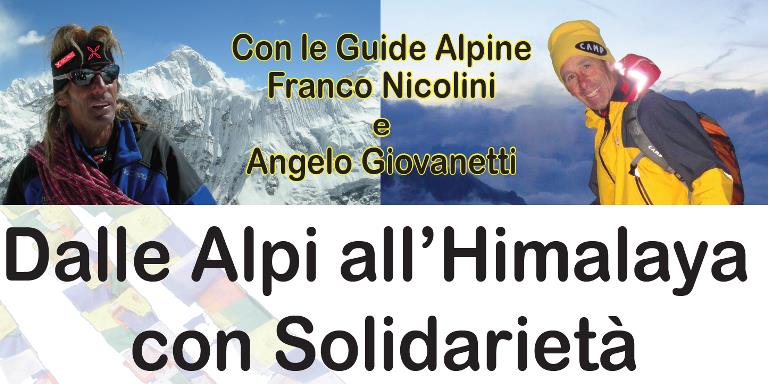 Venerdì 11 marzo “Dalle Alpi all’Himalaya con Solidarietà”