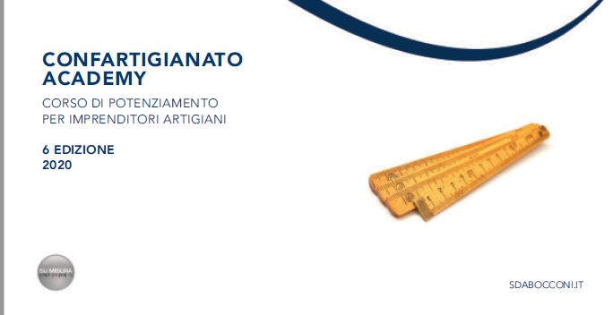 Confartigianato Academy: Corso di potenziamento per imprenditori artigiani in collaborazione con SDA Bocconi