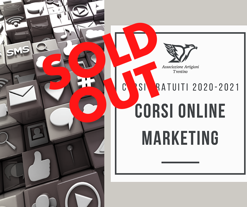 Corsi di online marketing SOLD OUT
