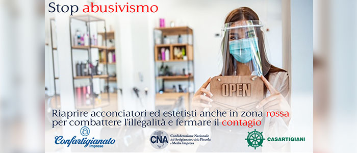 Acconciatori e centri estetici: 50 mila firme per riaprire e dire NO all’abusivismo