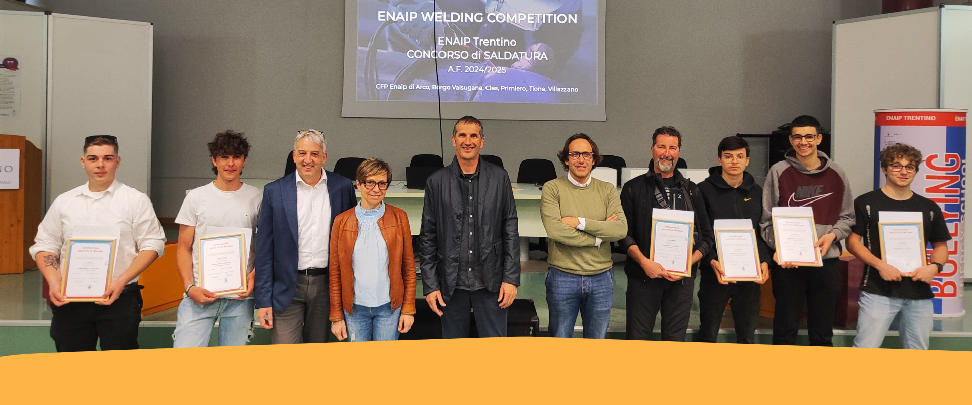 All’ENAIP di Villazzano consegnati i diplomi International Welder