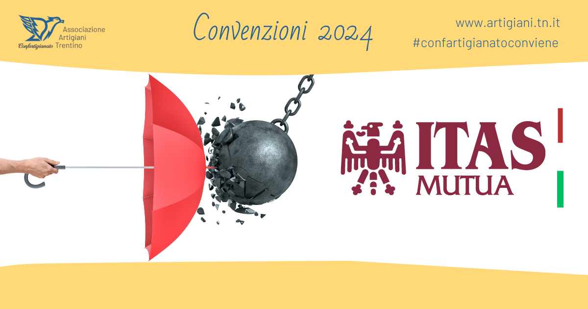 Associazione Artigiani sigla un accordo con Itas Mutua per offrire consulenze di eccellenza