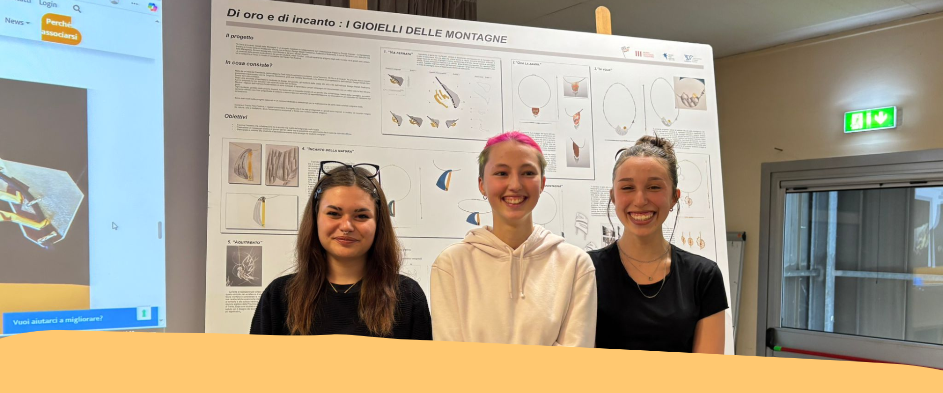 Un podio tutto al femminile per alla premiazione del progetto Di Oro e di Incanto: gioielli delle montagne